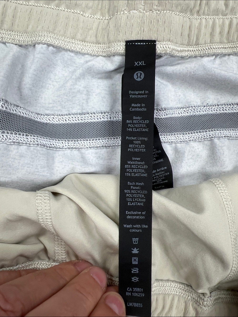 lululemon athletica Gray Marbled Athletic Shorts XXL - Picture 2 of 14